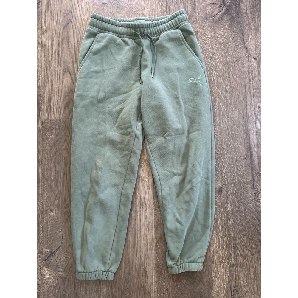 Puma‎ Super Soft Sage Green Joggers Sweats Sweatpants Pants sz Small